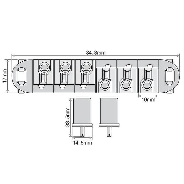 För Lp Sg Elektrisk Gitarr Metall Gitarrbro Låsande Tune-o-matic Bro Och Tailpiece Set, Svart