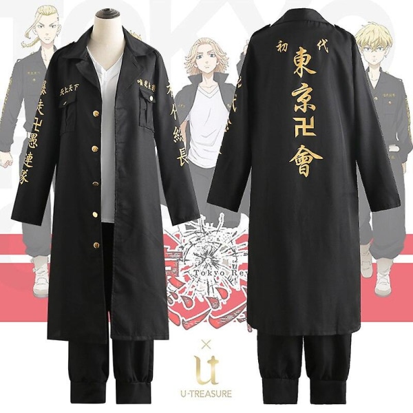 Anime Tokyo Revengers Ken Ryuguji Tokyo Manji Gang Cosplay Costume Shirt Bukse Uniform Draken Manjiro Sano Halloween Cosplay L