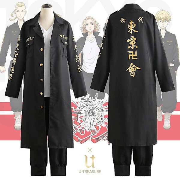 Anime Tokyo Revengers Ken Ryuguji Tokyo Manji Gang Cosplay Costume Shirt Bukse Uniform Draken Manjiro Sano Halloween Cosplay M