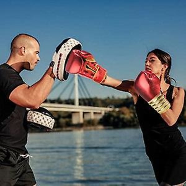Boksehandsker til mænd og kvinder, Muay Thai Kick Boxing Læder Sparring Heavy Bag Workout Mma Pro Læderhandsker Luffer