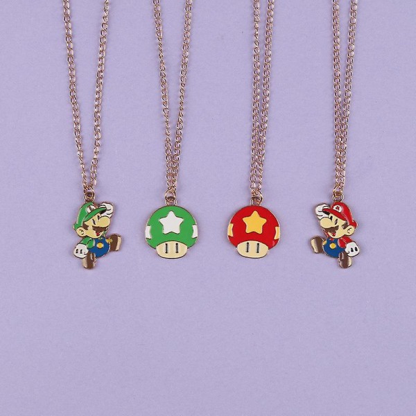 Super Mario Bros Halskjede Kawaii Anime Choker Halskjede Mote Smykker Tilbehør Barn Bursdagsgaver 2