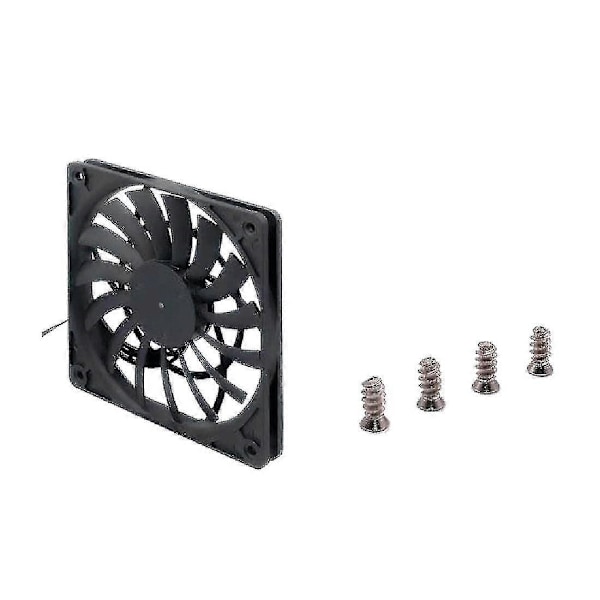 Tyst 120mm 12cm Pwm Kylfläkt Slim 12mm, ny 120x120x12mm Dc 12v 0.20a 1400rpm Dator PC Chassi