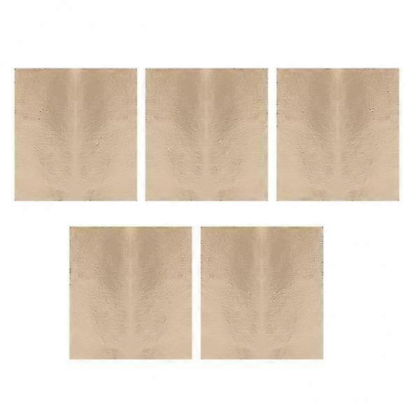 8x5 Ark Guldblad För Konst Hantverk Dekoration Champagne Guld 9x9cm