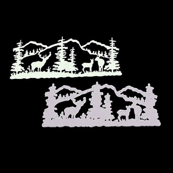 Jul Elg Metal Skære Dies Stencil DIY Scrapbooking Album Papirkort Skabelon Form Prægning Dekoration