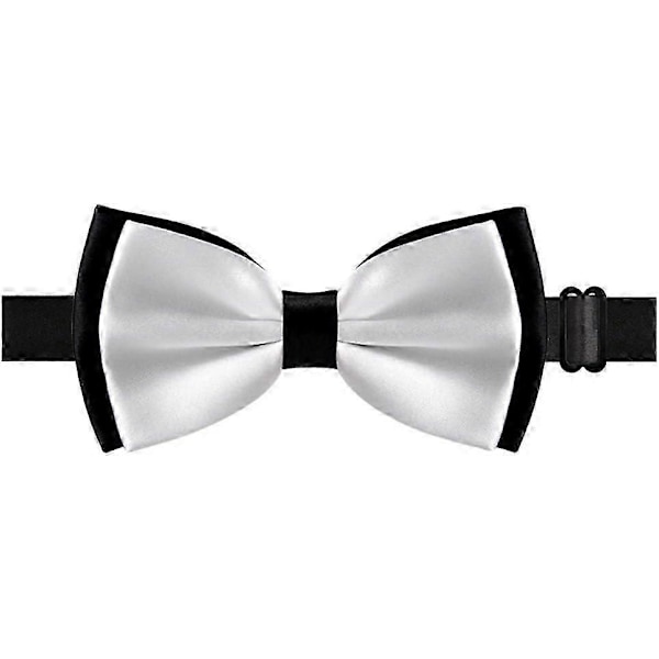 Sort Bund Hvid Herre Justerbar Formsyet Butterfly