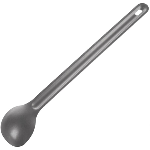 1 stk. titaniumske 21,5 cm x 3,9 cm campingske udendørs service langskaftet titaniumske