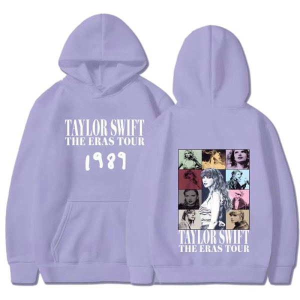 Tylor Ers r 0 Ccert r Crewc Taylor Swift 1989 hættetrøje til mænd og kvinder Light purple XS