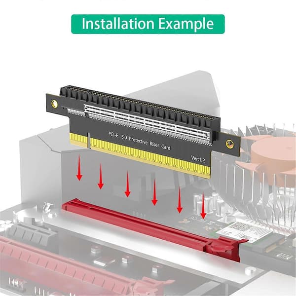 PCI-E Express 5.0 16X Han til Hun Forlænger Riser Kort Adapter