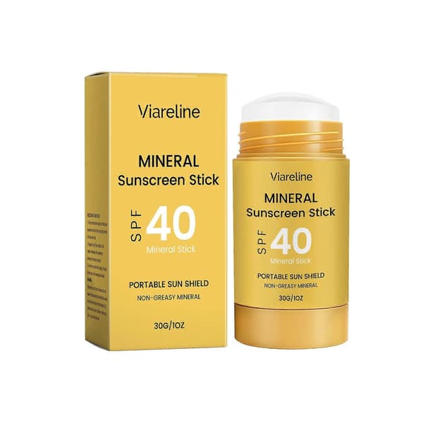 SPF40 Mineral Solskyddsstift, Bärbart UV-skydd (30g) 2pcs