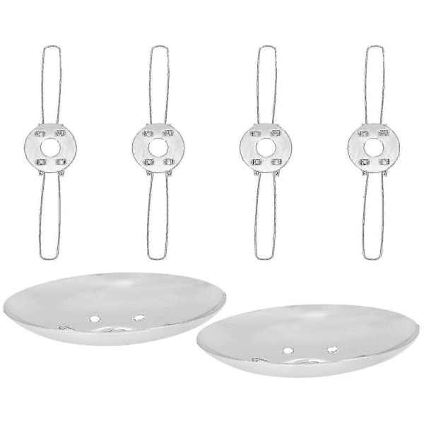 1 set Lampskärm Fjäderklämmor Bordlampa Lampskärm Platta DIY Lampskärm Tillbehör