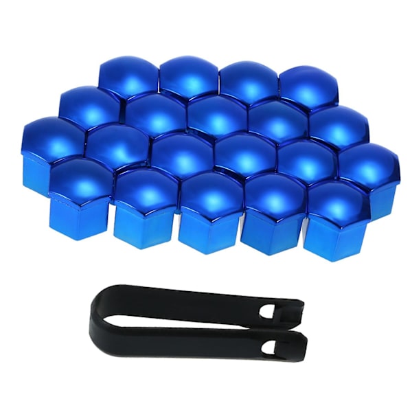 20 stk. Universelle 17 mm hjulmutterdeksler Lug Nut Caps Skruebeskytter