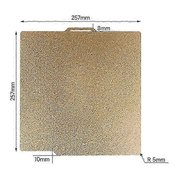 3D-skrivartillbehör Byggplatta 257X257mm, Dubbelsidig Flexibel Utskriftsbädd 3D-skrivare PEO+PEI för X1