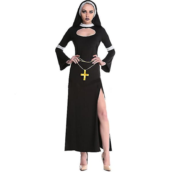 Halloween nonne kostume Cosplay Vampyr Djævel kostume Halloween kostumer i høj kvalitet XL