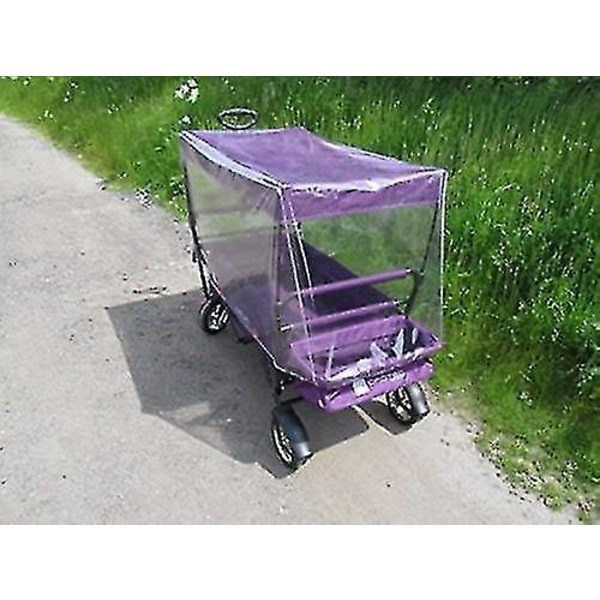 Sammenklappelig Bærbar Indkøbsvogn Til Børn Egnet Til At Trække Vogn Sammenklappelig RV Camping Strand Have 1 stk - Transparent
