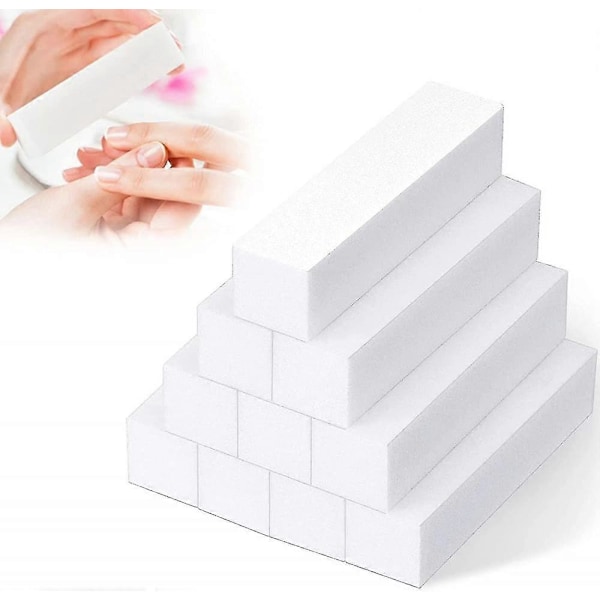 10 Slipar Nagelbufferblock Nagelkonst Tips Verktyg, Professionell Poleringsfil För Slipning