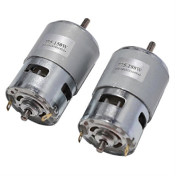 775 Motor DC 12v 24v 80w 150w 288w DC Motor Stort Dreiemoment Høy Effekt DC Motor Dobbel Kulelager Spindelmotor