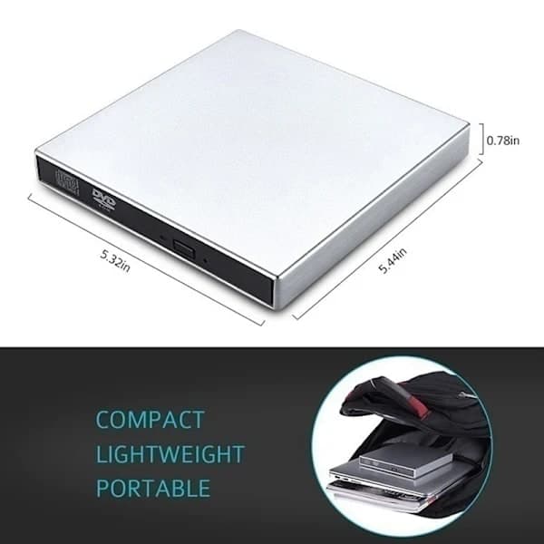 Professionell extern DVD-enhet Slim Low Noise extern DVD-spelare