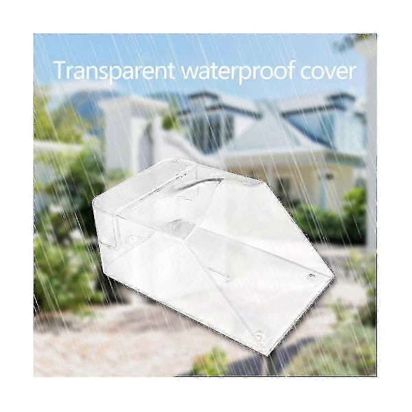 Transparent Vattentätt Plastskydd För Dörrknapp Utomhus Dörrklocksskydd