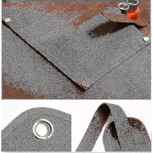 Förkläde i vaxat linne för män, verktygsförkläde, snickarförkläde, tungt, för snickeri, verkstad, kök