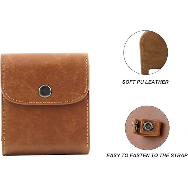 Til Fujifilm Instax Square SQ1 SQ20 SQ10 SQ6 SP-3 Instant Kamera Film Mini 3 Tommer Film Tilbehør (Brun)