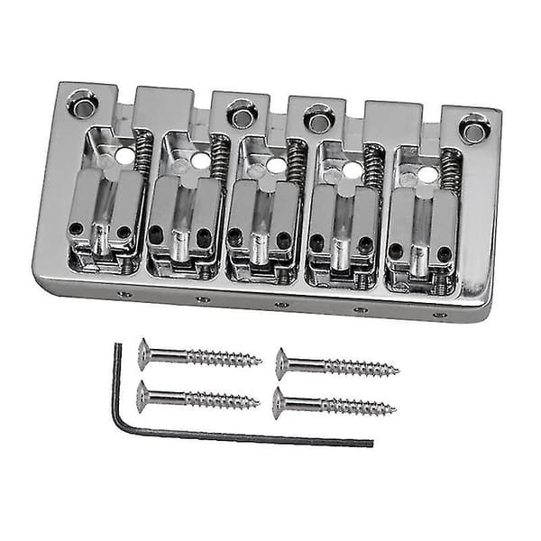 5-strenget Flip Fine-tuning Guitar Saddelbro Pull String Plade til 5-strenget Elektrisk Basguitar