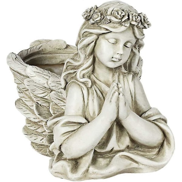 Engel Statue Plantepotte Hoved Plantekasse Sukkulent Plantepotte Menneske Blomsterpotte Kreativ Sukkulent Plantekasse