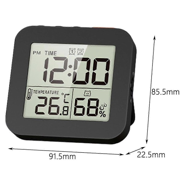 Kökstimer För Matlagning Med Uppräkning Nedräkning, Digital Timer Batteridriven Med Display, För