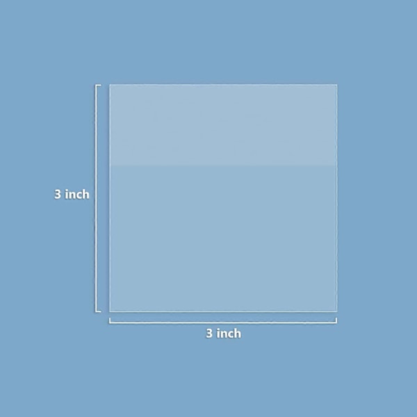 6 pakker indeksfaner - Transparent PET Sticky Notes Flags 3*3 TOMMER