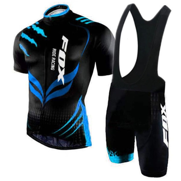Maillot Cyclisme 2023 Oranssi Pyöräilypaita Set Miesten FOX RIDE RACING Polkupyöräily Lyhythihaiset Vaatteet Mtb Pyöräilyasut Vaatteet 7 4XL