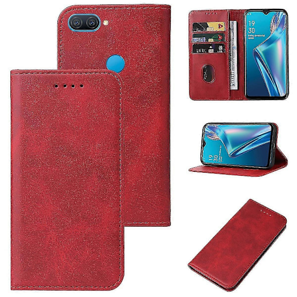 Magnetiskt Läderfodral för Oppo A12