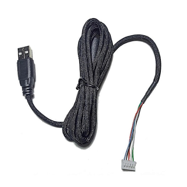 til logitech G302/G402/G502/G400S Bløde Musekabler Holdbart Flettet Nylonreb