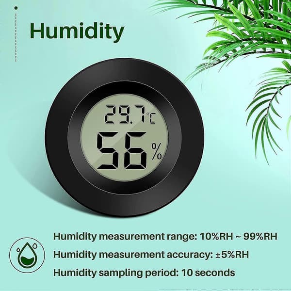 Mini Digital LCD Termometer Hygrometer Temperatur Fuktighet -50~70 10%~99% RH Bærbart Termometer