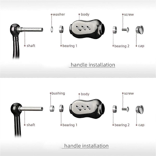 Baitcasting Hjulknop Titanium til Vanford Stradic Tuning Knop A