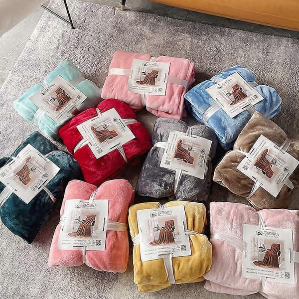 Flannel Tæppe Quilt Aircondition Tæppe Vintertæppe Studentertæppe Sofabetræk Velour Tæppe