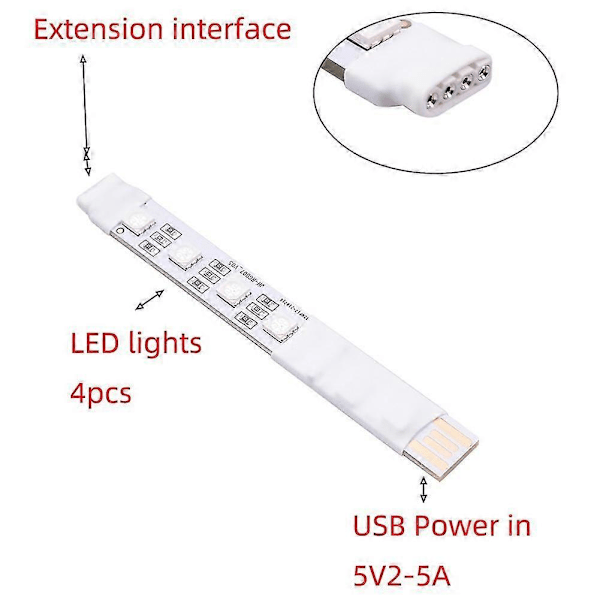 LED Lys Kontrolkort RGB Controller LED RGB Lysdæmper 4-Pin Interface Smart LED Lys Kontrolkort Printkort