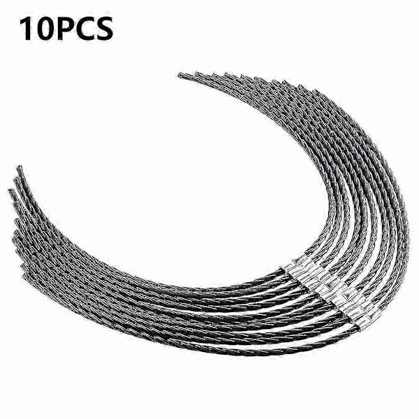 10 stk. til Bosch AFS 23-37 græsslåmaskine nylon line trimmertråd med spænde F016800431