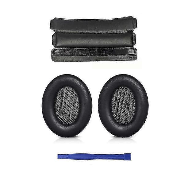 Komfort Øreputer Hodebøyle For Qc35/qc35ii Headset Svamp Øreputer Tilbehør