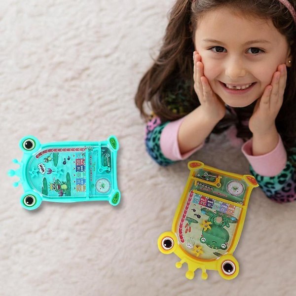 Pocket Pinball Machine Legetøj Mini Pinball Spil Til Børn Kreativt Børne Pinball Spil Bærbart Bordspil Legetøj Blue