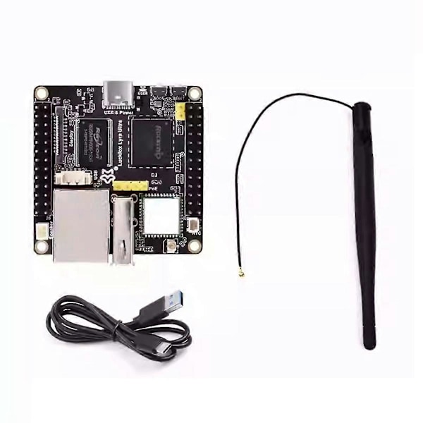 Ultra W RK3506B Linux -kehityskortti, 8 Gt EMMC, sisäänrakennettu 2,4 G WiFi6/Bluetooth 5.2/BLE ja PoE-portti
