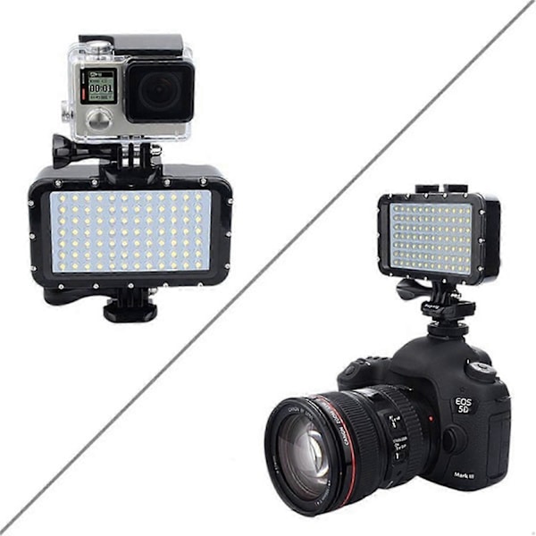 Dykkelygte LED Dæmpbar Natlampe Videolys Dykning Undervandslys Til Go Pro Hero