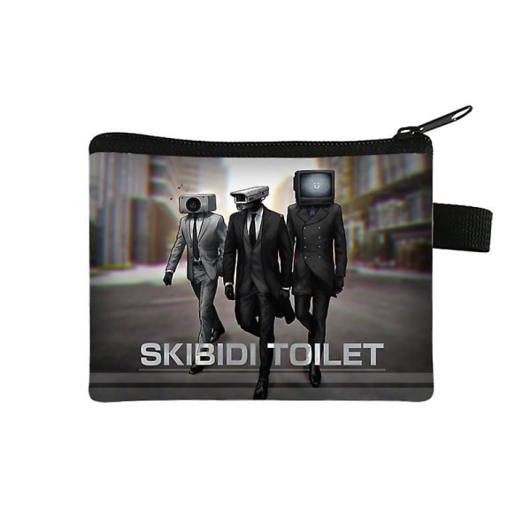 Skibidi Toilet Møntpung Børne Anime Spil Pung Dreng Pige Pung Bærbar opbevaringstaske Sød tegnebog Kvinder Makeup Tasker Gave Skibidi toilet-8