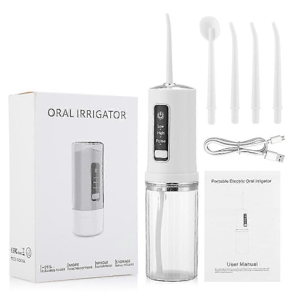 Guoguo Portabel Sladdlös USB Uppladdningsbar Power Flosser Hushåll Personlig Tandrengöring Vårdprodukter