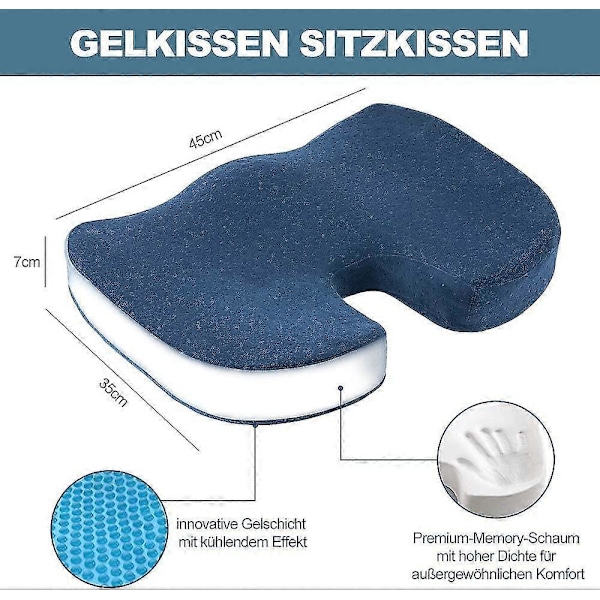 Sittdynor, Sittdynor för Kontorsstol, Premium Sittdynor i Memory Foam som Gåva