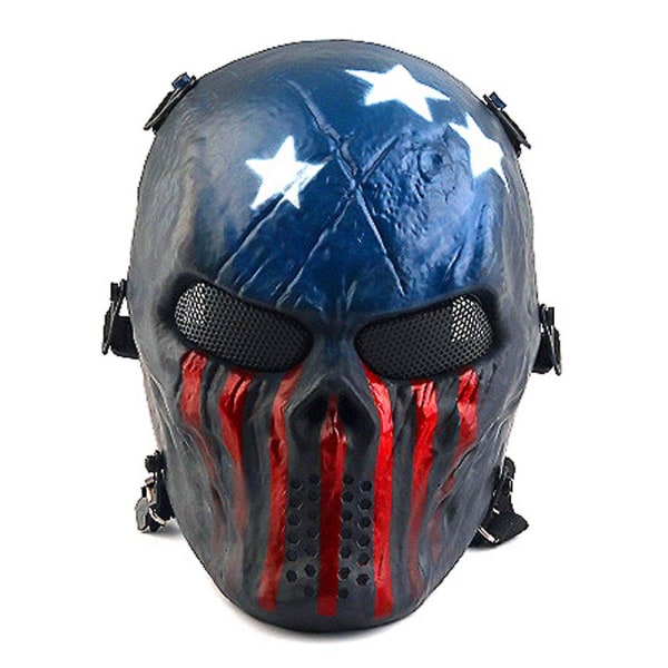 Halloween Chief Skull Mask Cs Udstyr Taktiske masker Ridning Full Face Army Udendørs kamp Festpynt Julegave D