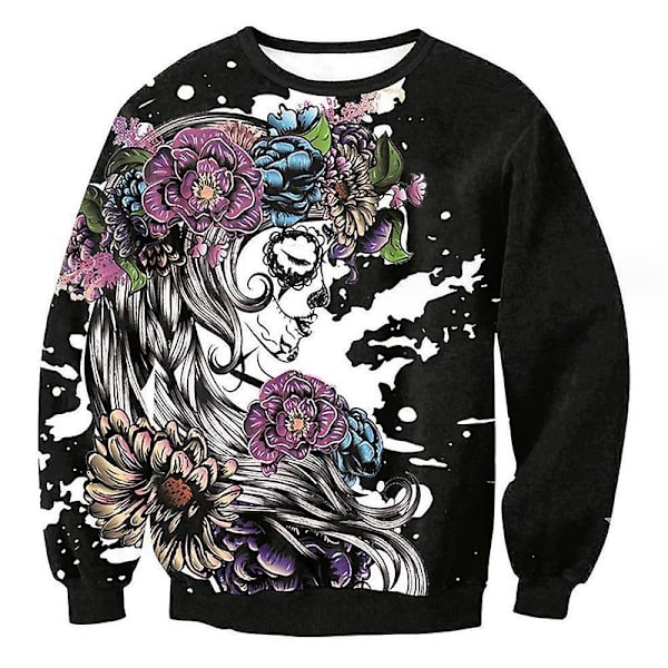 Naisten Halloween collegepaidat Spooky Season pitkähihaiset paidat Crewneck Topit Casual villapaita style 11 XL