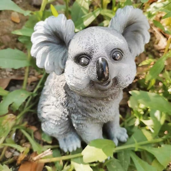 söpöt hahmot herkät huomiota herättävät hartsi elävät koala puutarhahahmot ulkokoristeet QYRoadWolf