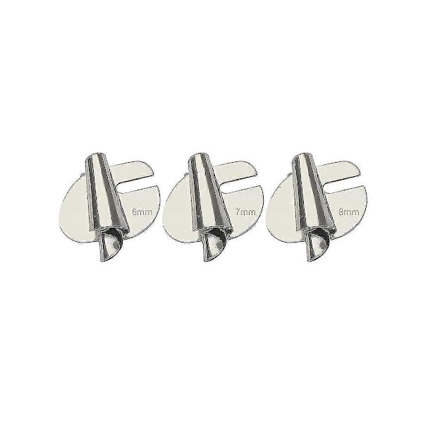 6 stk. Syning Rullede Hemmerfod, 3mm-8mm 6 Størrelser Bred Rullet Trykfod Symaskine Trykfod