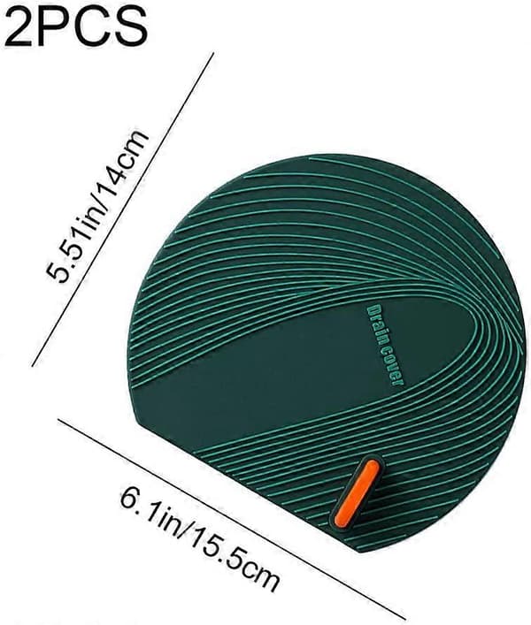 2 st Avloppsproppar 15,5 cm Diameter Avloppspluggar Vattentäta Silikonbadkarsproppar