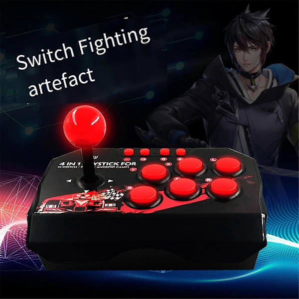 För Switch 4-i-1 Speljoystick med USB-kabel Spelkonsol Rocker Arkadstation Switch Android T