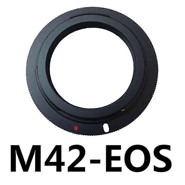 Objektivadapter, Sort M42 Objektiv til CANON EOS DSLR Adapter, passer til CANON EOS EF